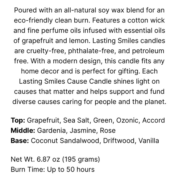 NIB soy blend 6.8 oz candle with light scent. See description for more detail - Picture 3 of 3